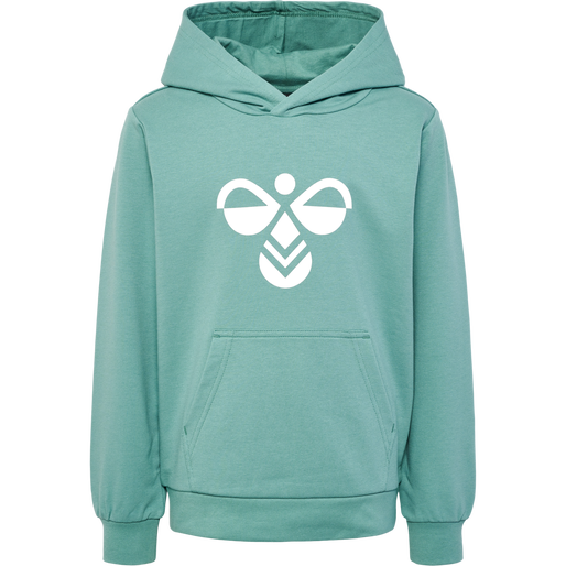 hmlCUATRO HOODIE, MINERAL BLUE, packshot