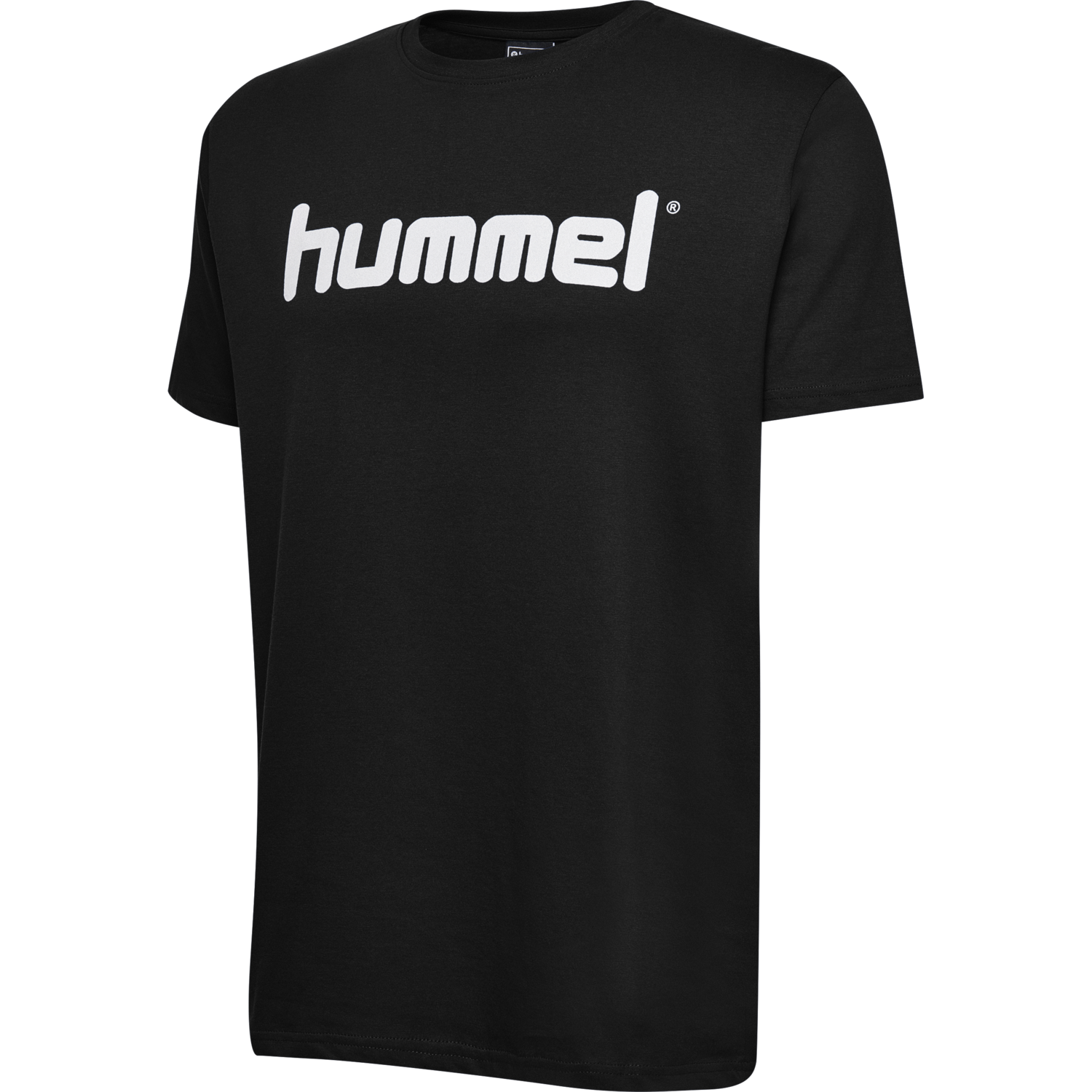 HUMMEL GO KIDS COTTON LOGO T-SHIRT S/S, BLACK, packshot