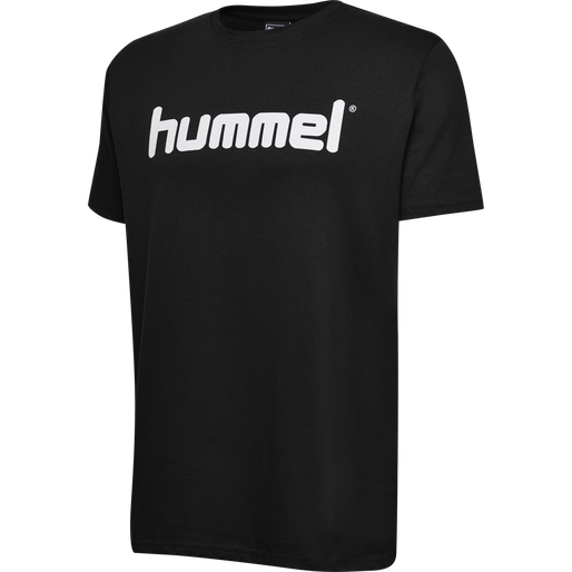 HUMMEL GO KIDS COTTON LOGO T-SHIRT S/S, BLACK, packshot