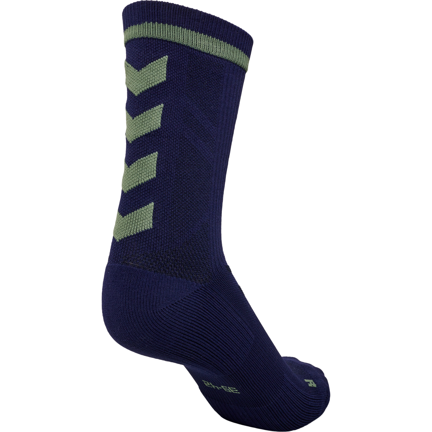 ELITE INDOOR SOCK LOW PA, MARINE/DUCK GREEN, packshot