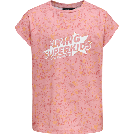 hmlFLYING DIEZ T-SHIRT S/S, BRIDAL ROSE, packshot