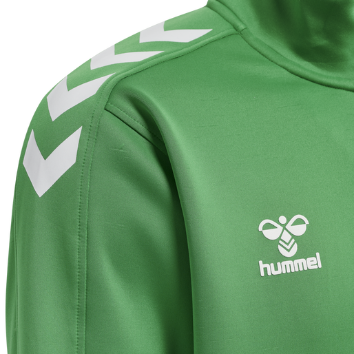 hmlCORE XK HALF ZIP POLY SWEAT, JELLY BEAN, packshot