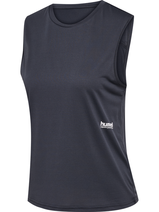 hmlPULSE WORKOUT W TANKTOP, EBONY, packshot