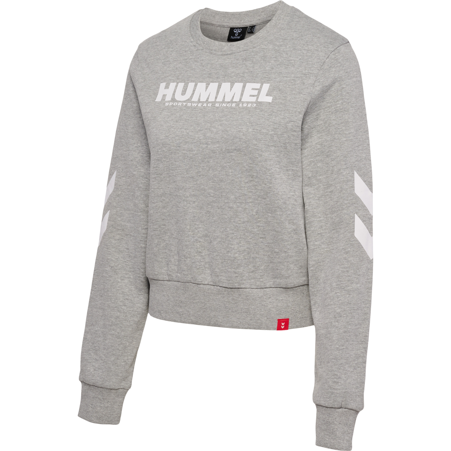 hmlLEGACY WOMAN SWEATSHIRT, GREY MELANGE, packshot