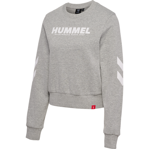 hmlLEGACY WOMAN SWEATSHIRT, GREY MELANGE, packshot