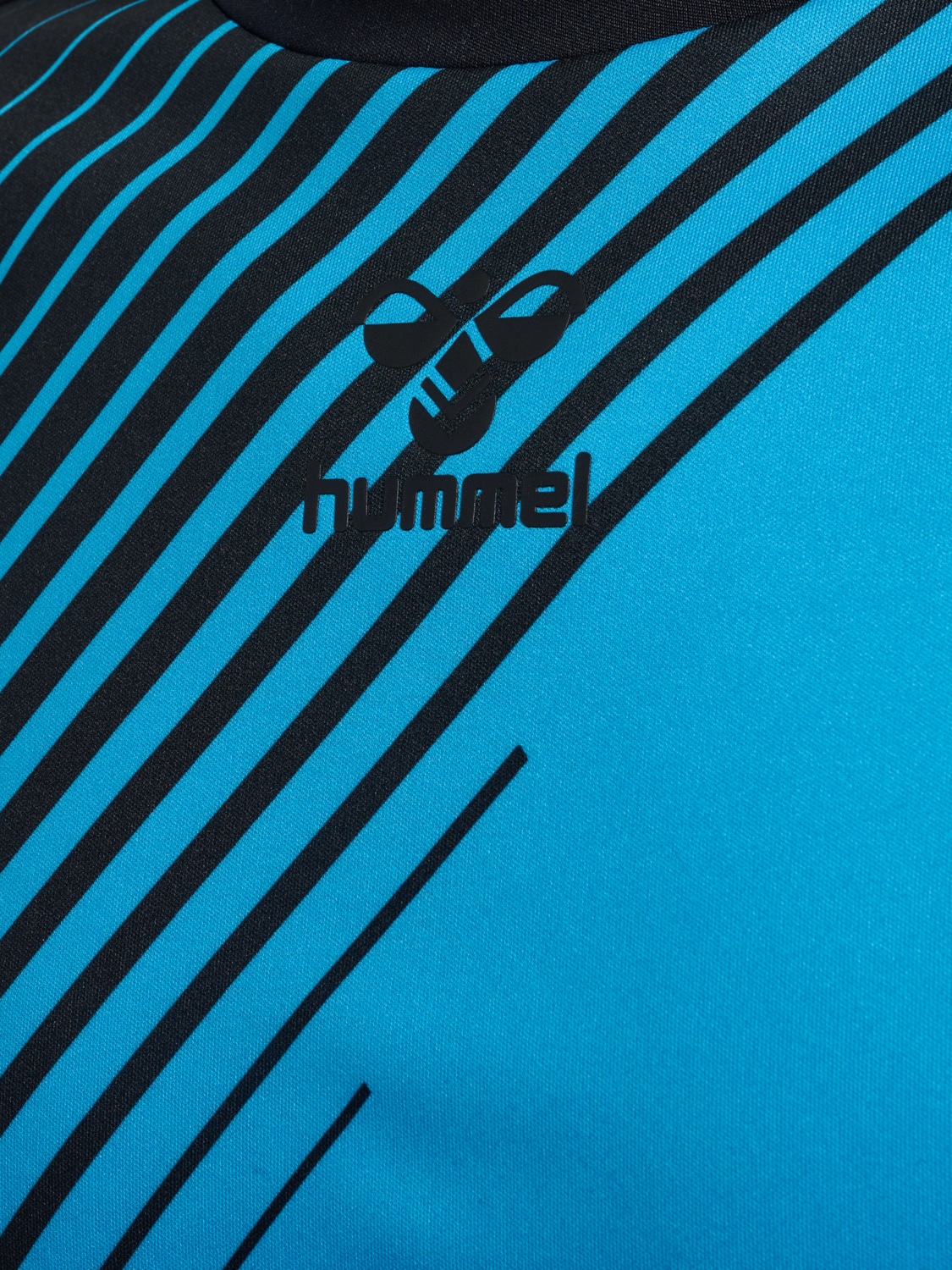 hmlGRAPHIC UNIVERSE JERSEY S/S, BLACK/NEON BLUE, packshot