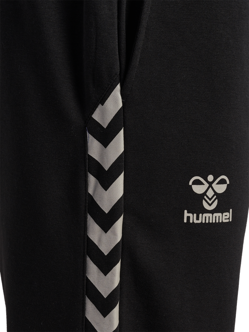 hmlSTALTIC COTTON PANTS, BLACK, packshot