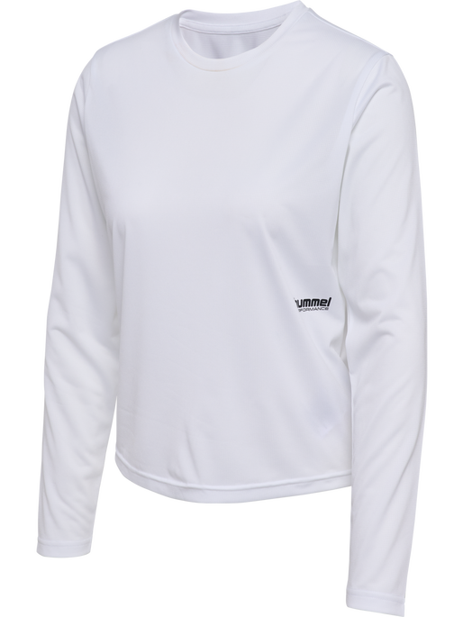 hmlPULSE WORKOUT W T-SHIRT L/S, WHITE hmlPULSE WORKOUT W T-SHIRT L/S, WHITE, packshot