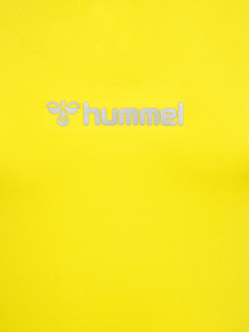 hmlBL PERFORMANCE TEE L/S KIDS, BLAZING YELLOW, packshot