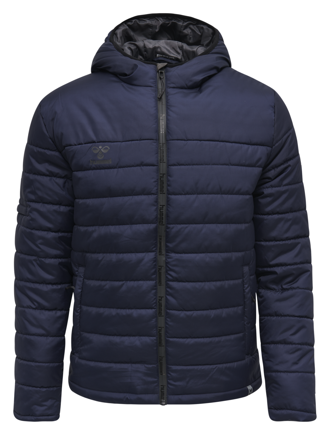hmlNORTH QUILTED HOOD JACKET, MARINE, packshot