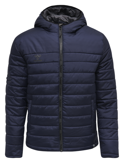 hmlNORTH QUILTED HOOD JACKET, MARINE, packshot