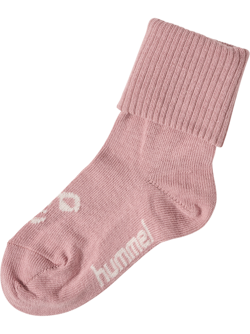 HMLSORA WOOL SOCKS, WOODROSE, packshot