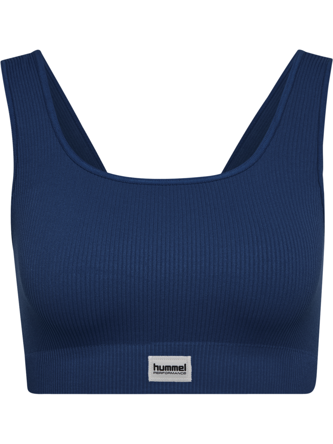 hmlPULSE SEAMLESS RIB BRA, DRESS BLUES, packshot