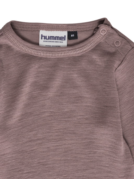 hmlMINI WOOL RIB BODY L/S, TWILIGHT MAUVE hmlMINI WOOL RIB BODY L/S, TWILIGHT MAUVE, packshot