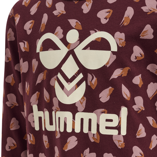 hmlCAROLINA NIGHT DRESS L/S, WINDSOR WINE, packshot