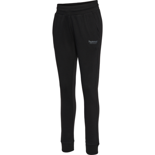 hmlBOOSTER TAPERED WOMAN PANTS, BLACK, packshot