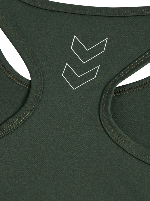 hmlTE FUNDAMENTAL SPORTS BRA, CLIMBING IVY, packshot