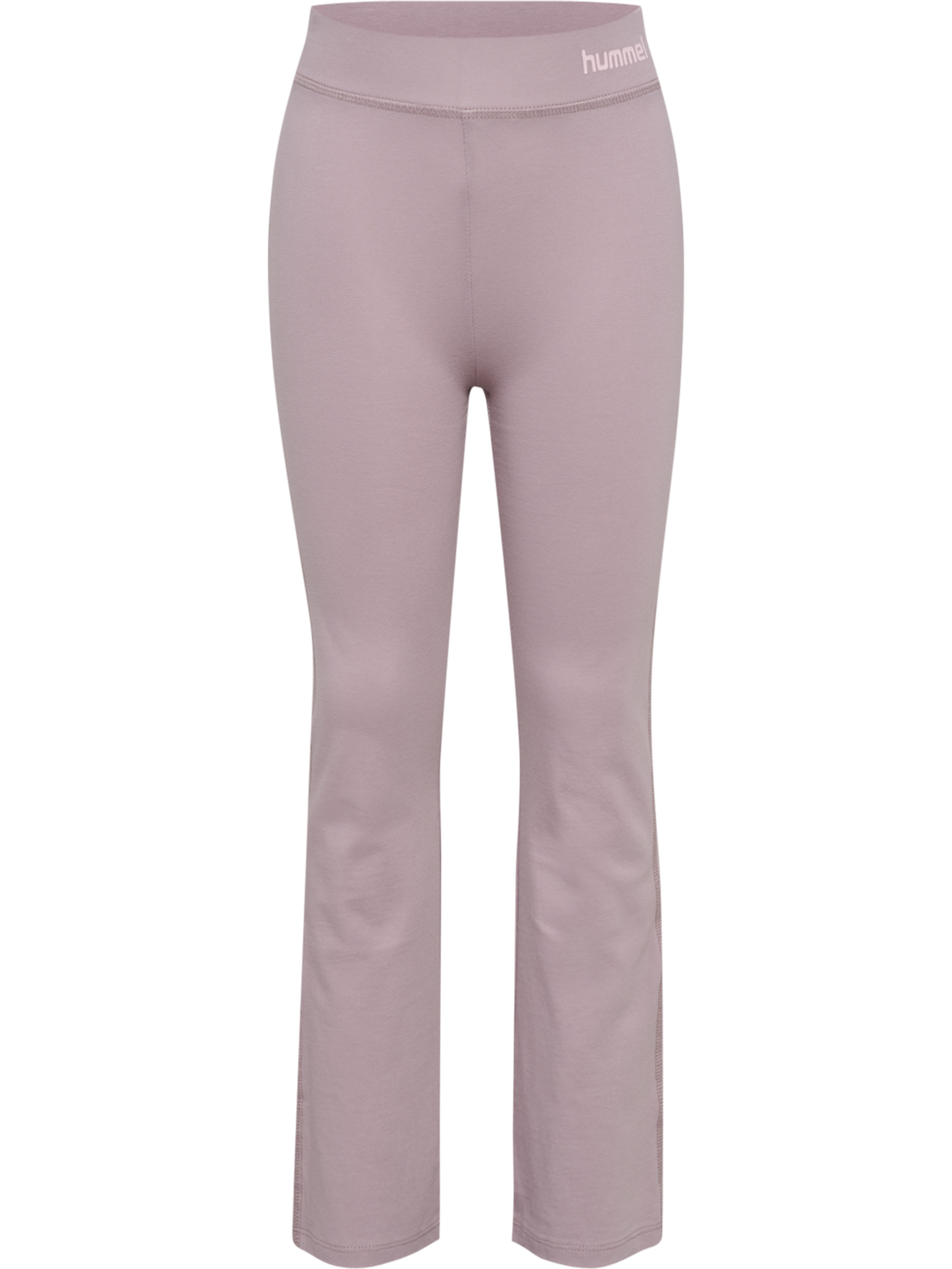 hmlJR HIGH RISE FLARED TIGHTS, SEA FOG, packshot