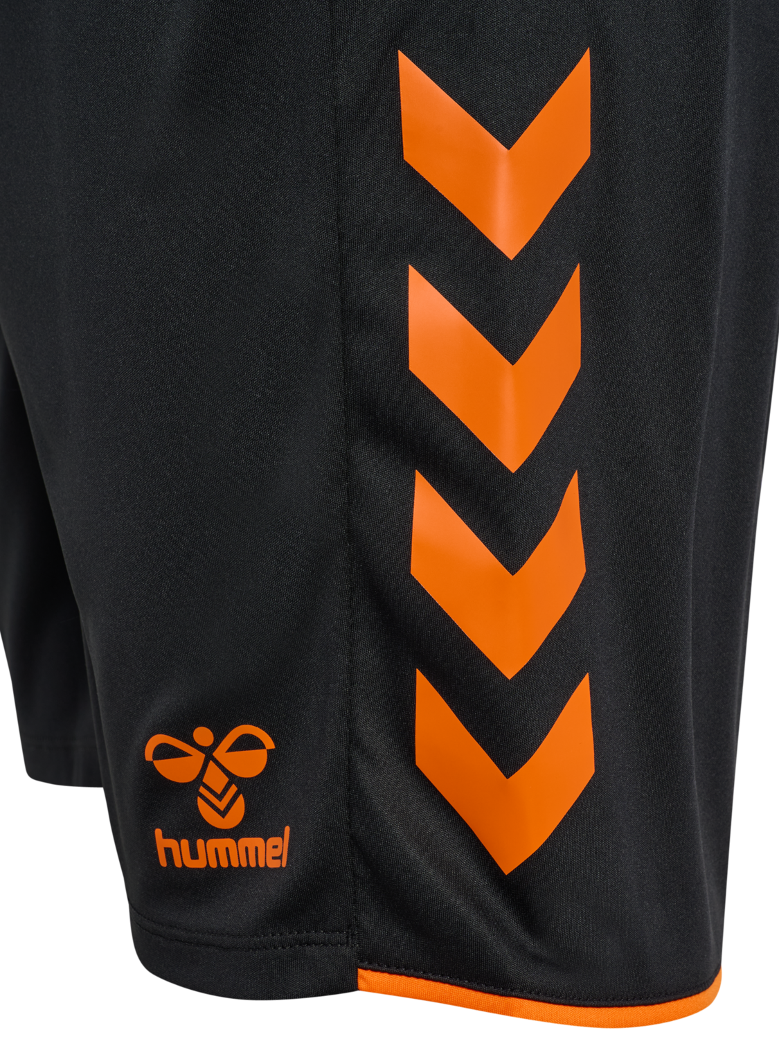hmlCORE 2.0 SHORTS, BLACK/ORANGE TIGER, packshot