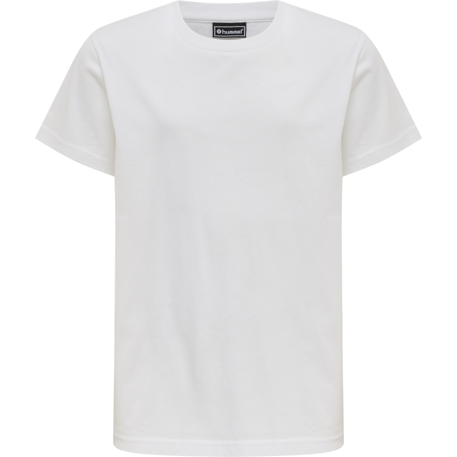 hmlRED BASIC T-SHIRT S/S KIDS, WHITE, packshot