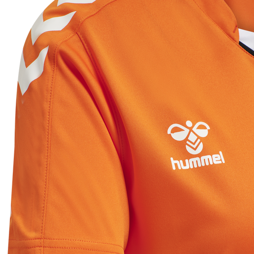 hmlCORE XK POLY JERSEY S/S WOMAN, ORANGE TIGER, packshot