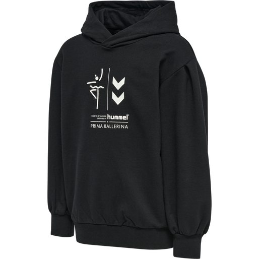 hmlPRIMA BEE HOODIE, BLACK hmlPRIMA BEE HOODIE, BLACK, packshot
