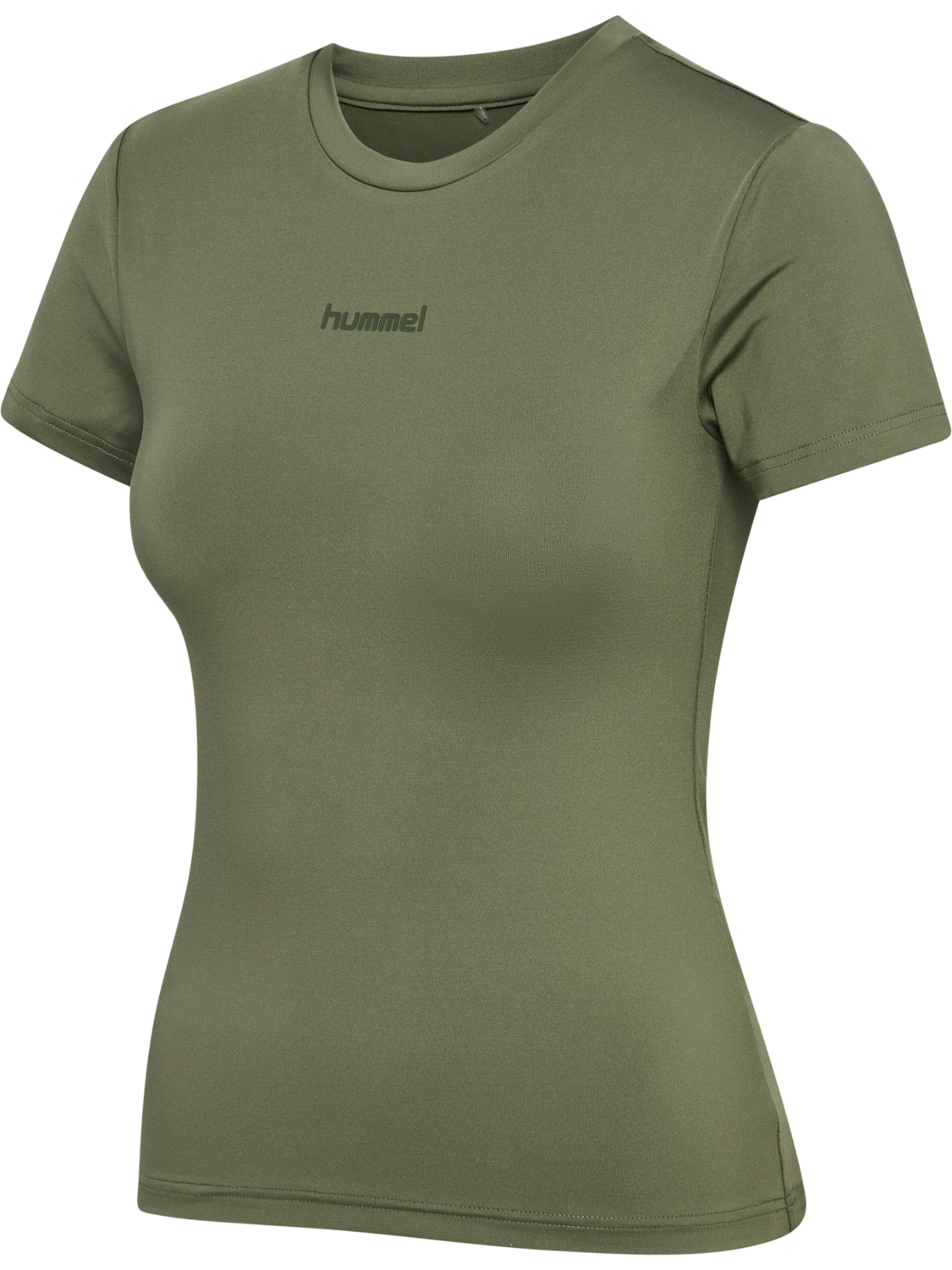 hmlFAST W TRAINING T-SHIRT S/S, DEEP LICHEN GREEN, packshot