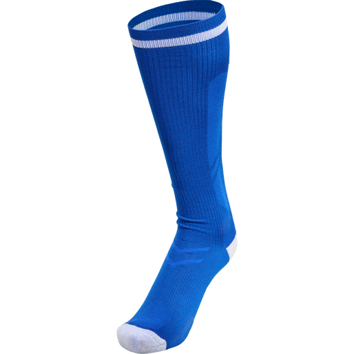 ELITE INDOOR SOCK HIGH, TRUE BLUE/WHITE, packshot