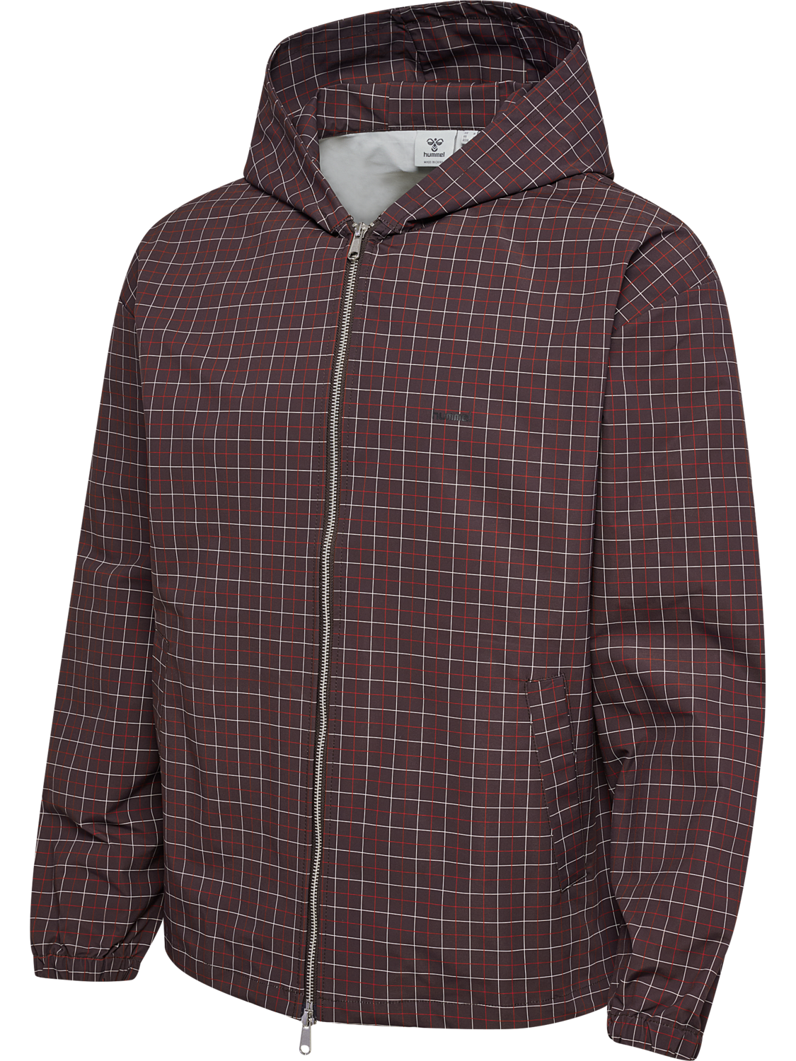 hmlI-D CHECK ZIP HOODIE, CHECKERS, packshot