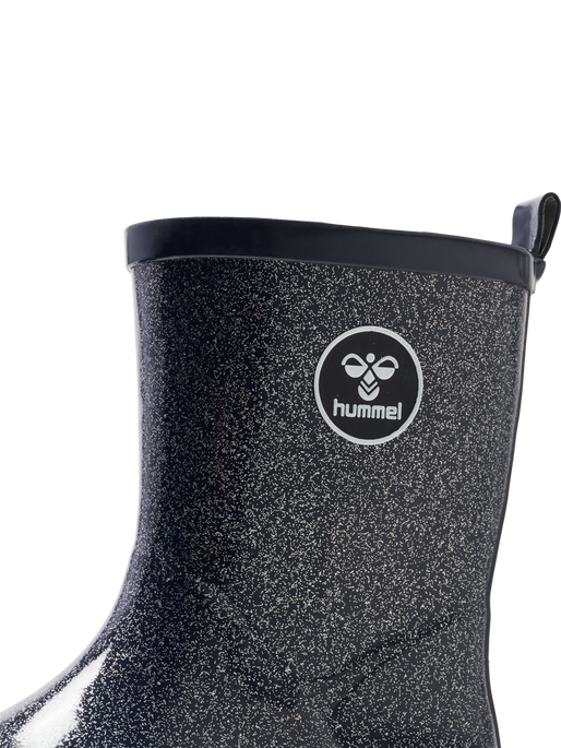 RUBBER BOOT GLITTER JR, BLACK IRIS, packshot