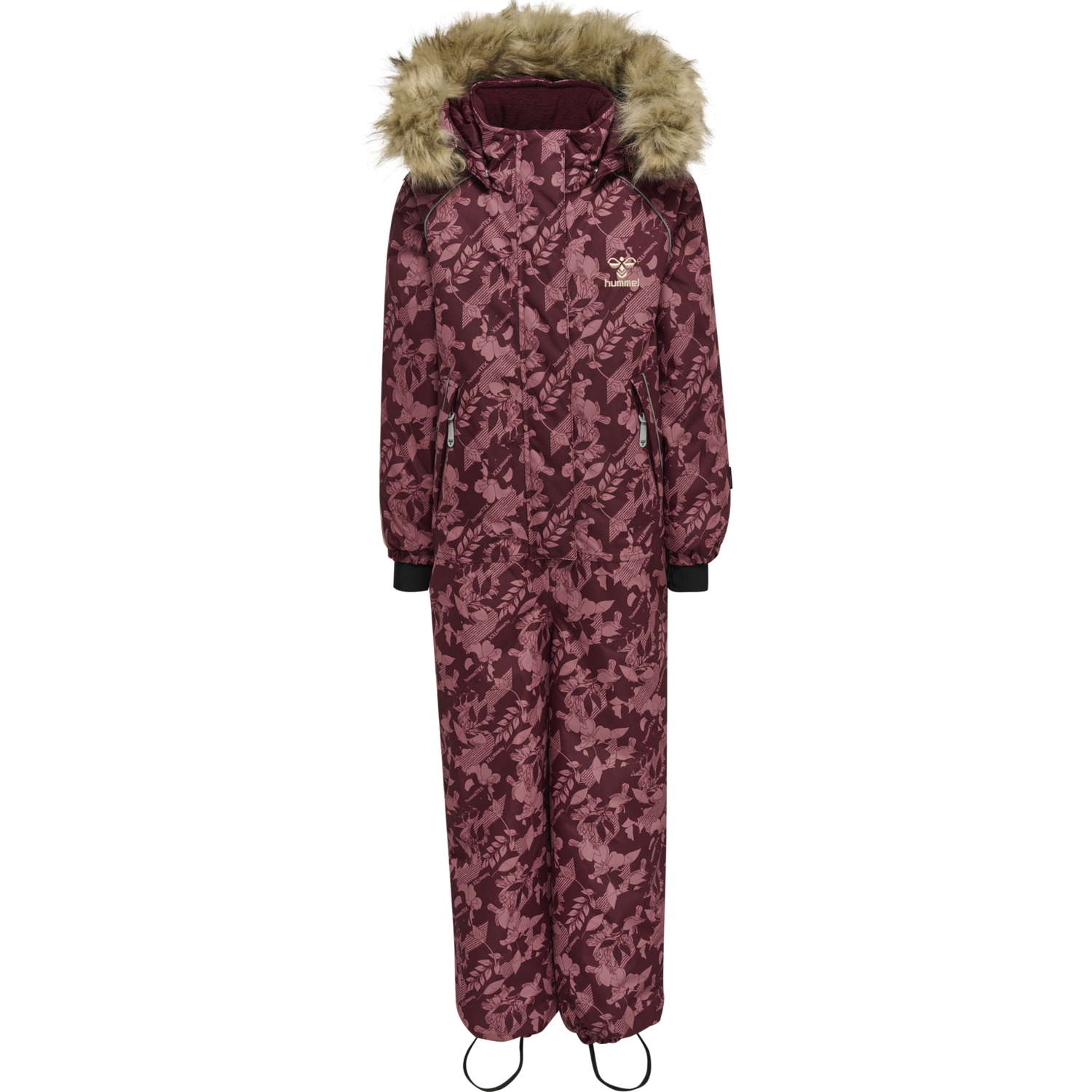 hmlICY TEX SNOWSUIT, WINDSOR WINE, packshot