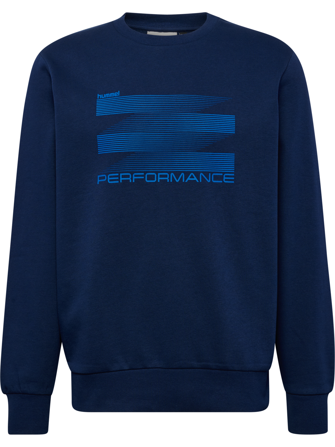 hmlGRAPHIC CREWNECK, DRESS BLUES, packshot