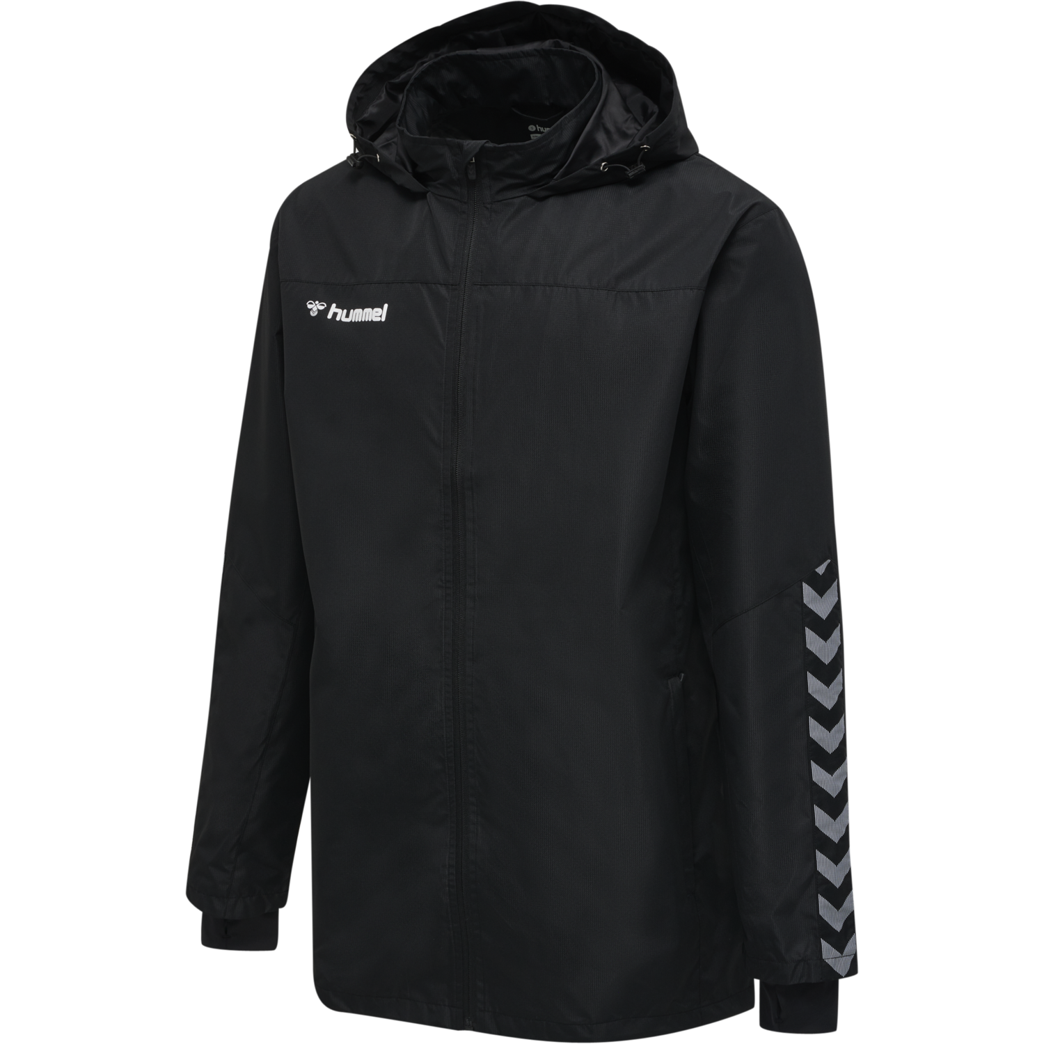 hmlAUTHENTIC KIDS ALL-WEATHER JACKE, BLACK/WHITE, packshot