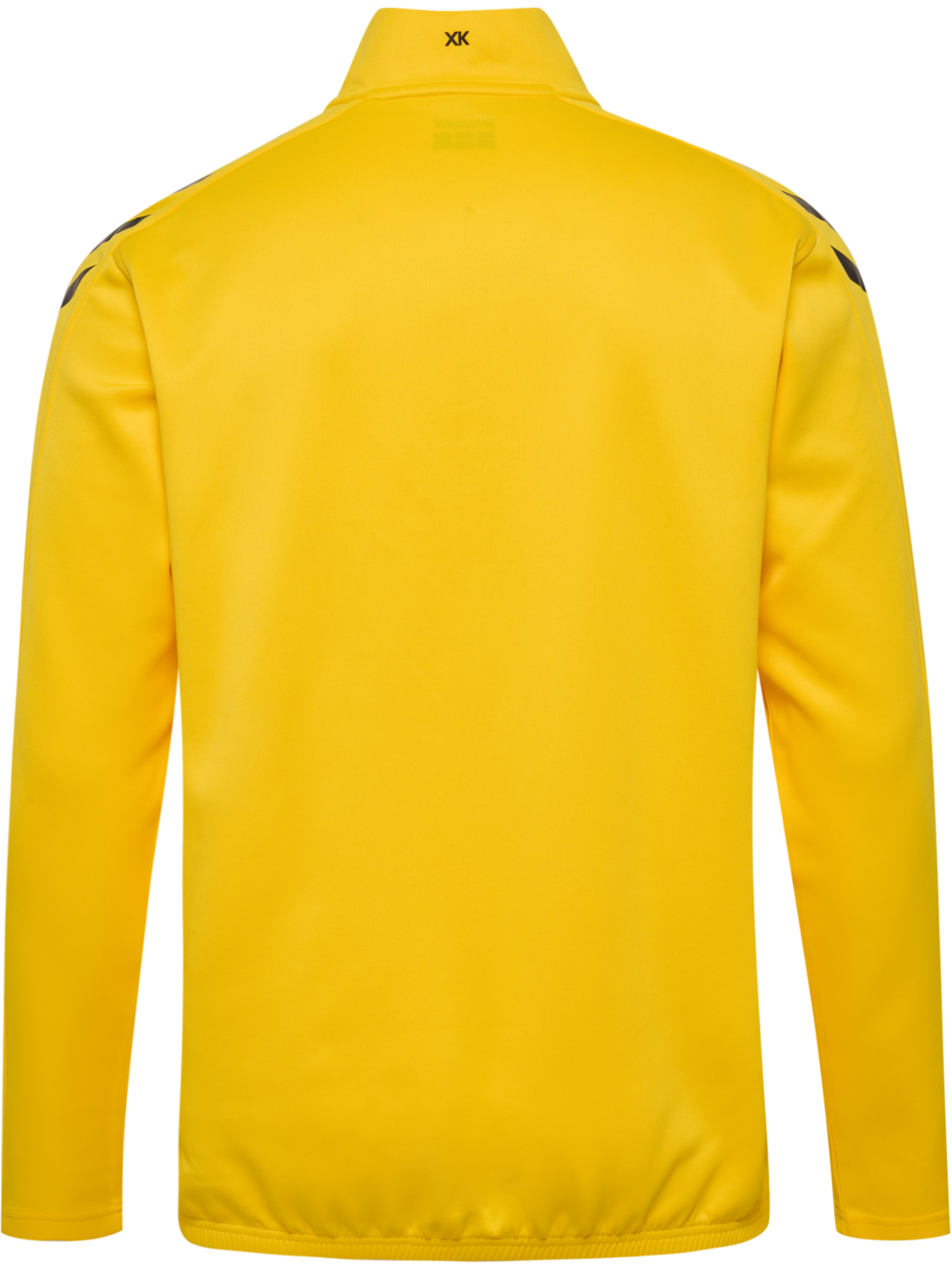 hmlCORE XK HALF ZIP POLY SWEAT, SPORTS YELLOW, packshot