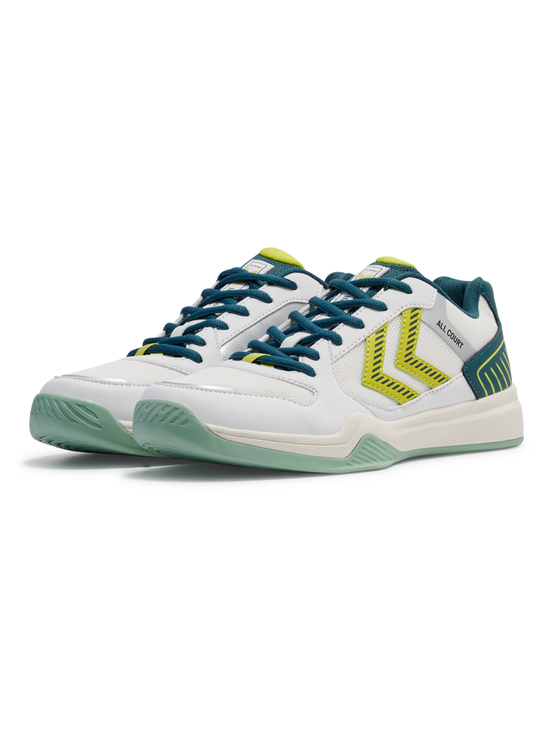 ALL COURT, WHITE/GREEN/YELLOW, packshot