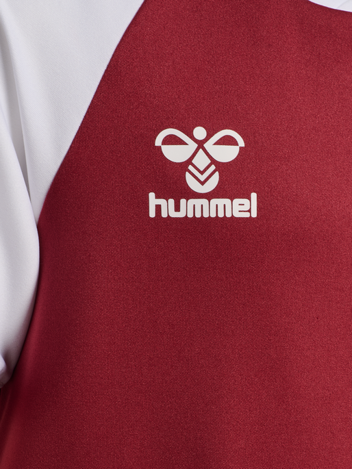 hmlMATCH LEAGUE JERSEY S/S KIDS, MAROON/WHITE hmlMATCH LEAGUE JERSEY S/S KIDS, MAROON/WHITE, packshot