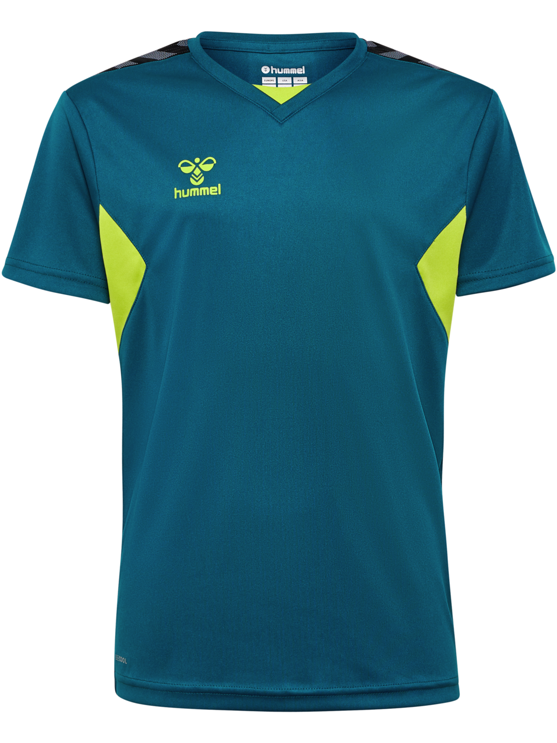 hmlAUTHENTIC PL JERSEY S/S KIDS, BLUE CORAL/SULPHUR SPRING, packshot