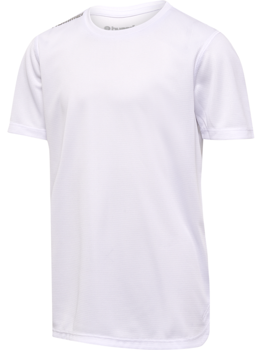 hmlRUN JERSEY S/S KIDS, WHITE, packshot