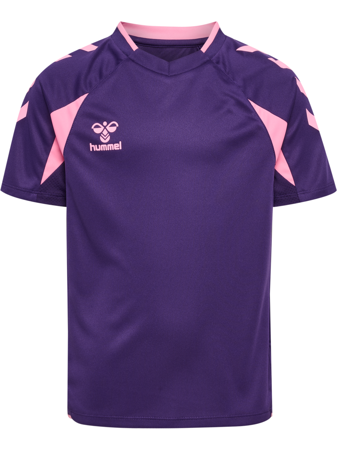 hmlCORE 2.0 JERSEY S/S KIDS, ACAI/COTTON CANDY, packshot
