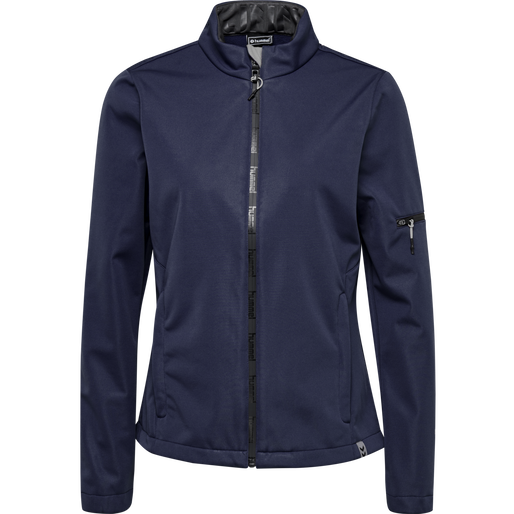 hmlNORTH SOFTSHELL JACKET WOMAN, MARINE, packshot