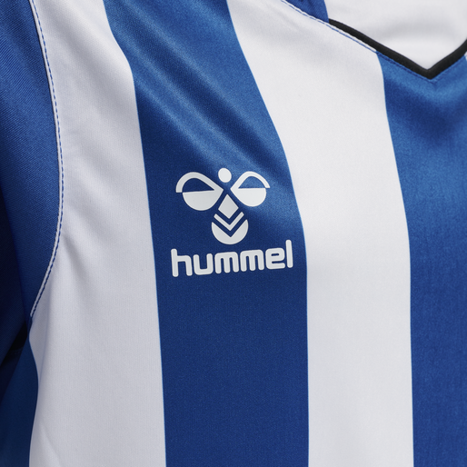 hmlCORE XK STRIPED JERSEY S/S KIDS, TRUE BLUE/WHITE, packshot