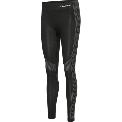 hmlMT SHAPING SEAMLESS MW TIGHTS, BLACK hmlMT SHAPING SEAMLESS MW TIGHTS, BLACK, packshot
