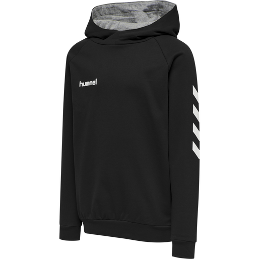HMLGO KIDS COTTON HOODIE, BLACK, packshot