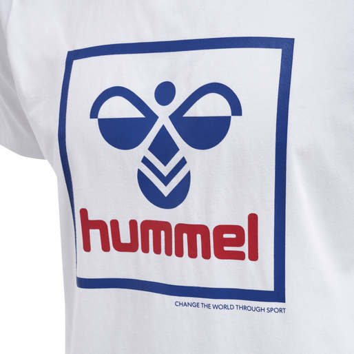 hmlISAM 2.0 T-SHIRT, WHITE/BLUE/RED hmlISAM 2.0 T-SHIRT, WHITE/BLUE/RED, packshot