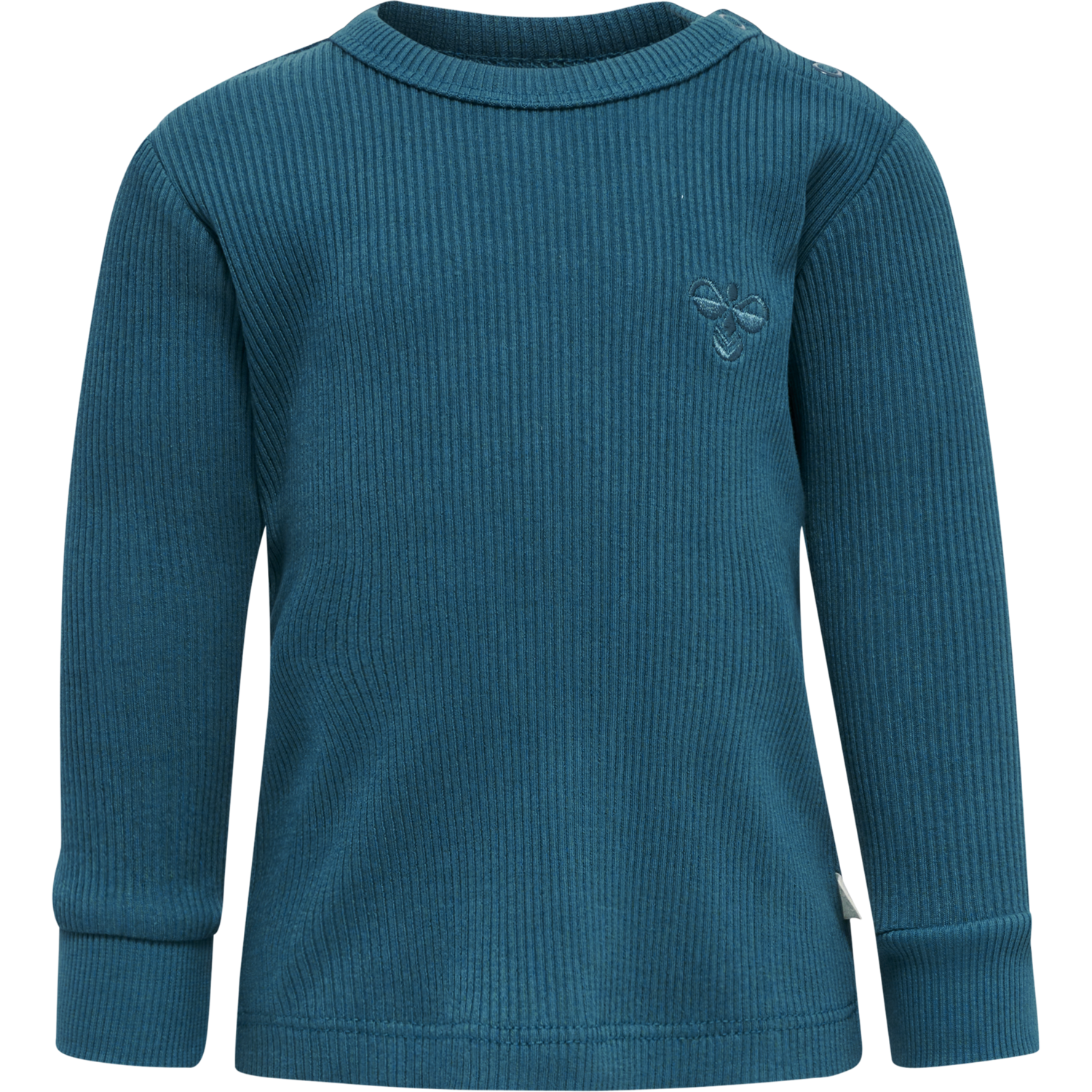 hmlSAMI T-SHIRT L/S, BLUE CORAL, packshot