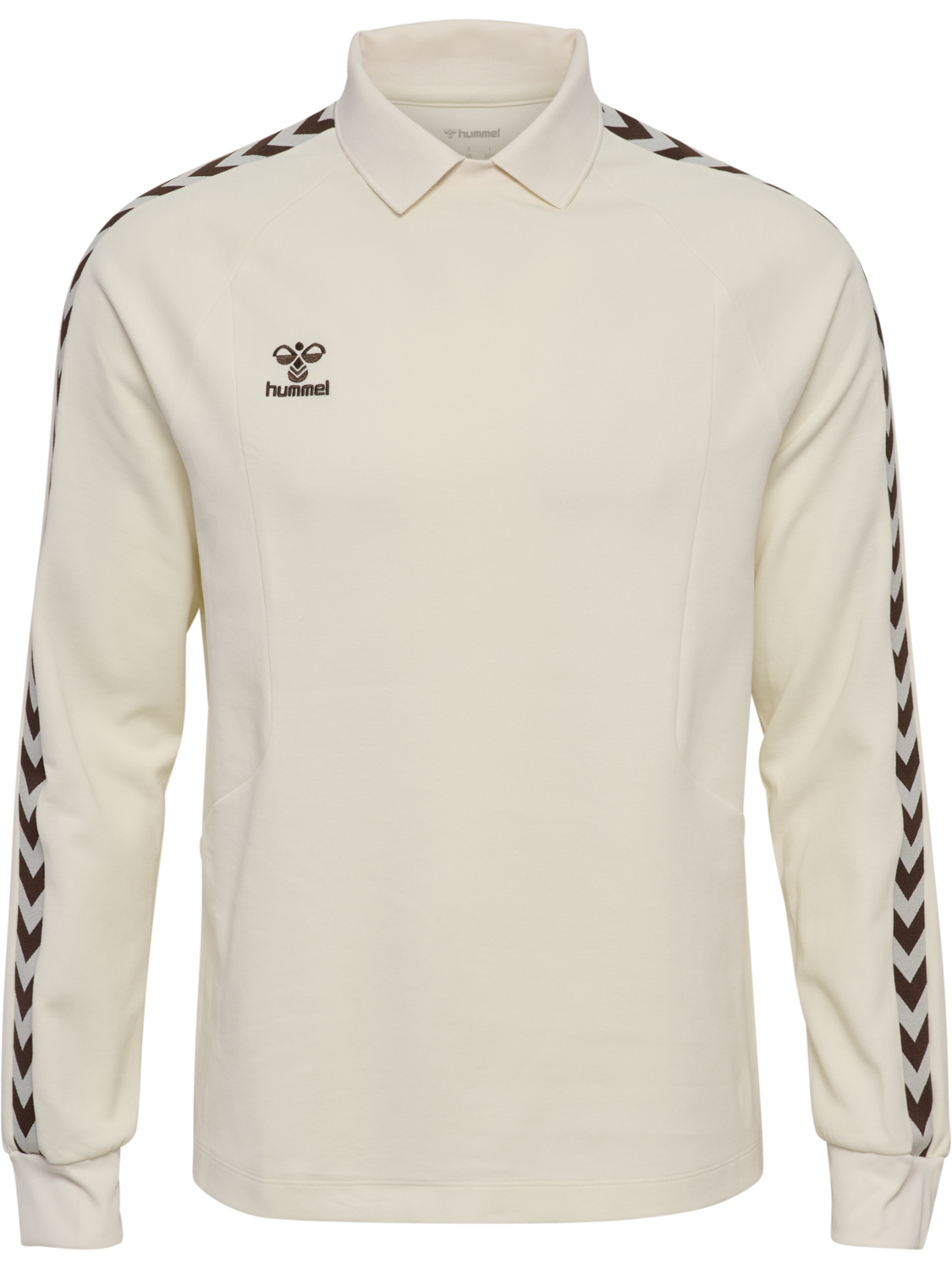hmlROOT POLO L/S, CANNOLI CREAM, packshot