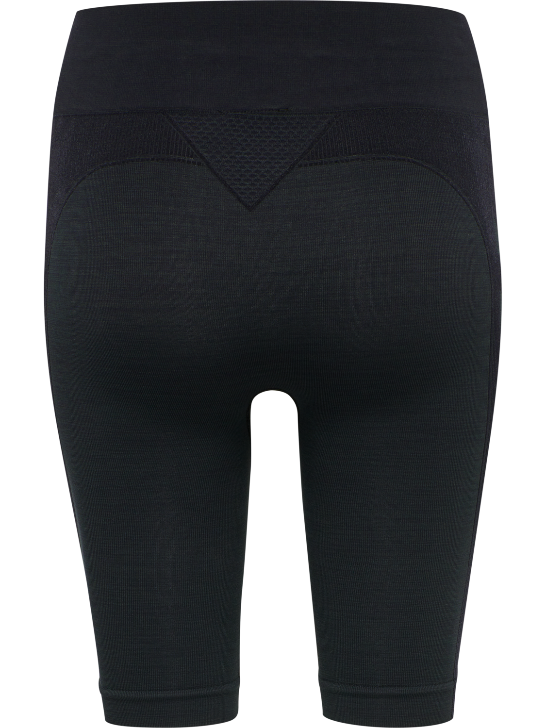 hmlCLEA SEAMLESS CYCLING SHORTS, BLACK MELANGE, packshot