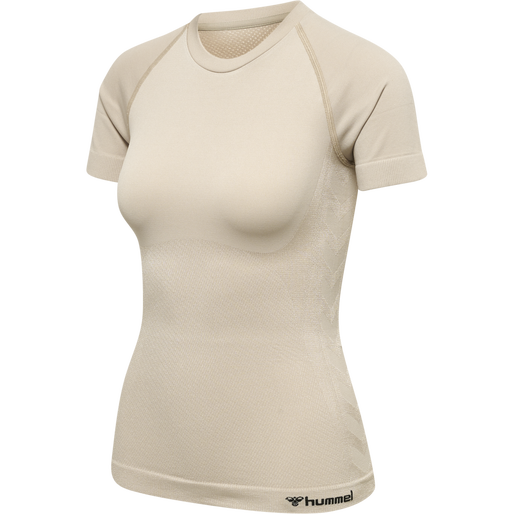 hmlCLEA SEAMLESS TIGHT T-SHIRT, CHATEAU GRAY, packshot