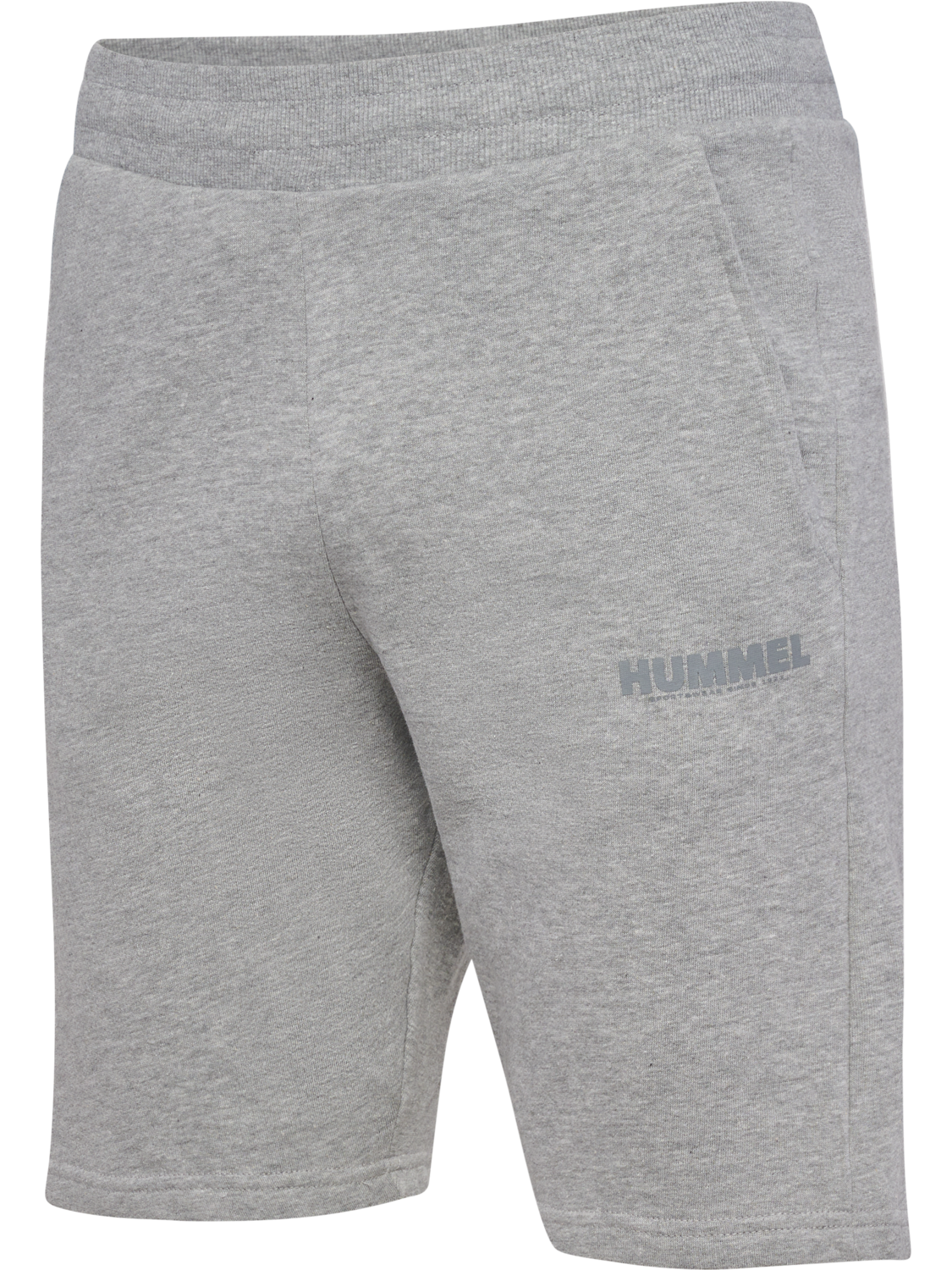 hmlLEGACY HOODIE + SHORTS SET, GREY MELANGE, packshot