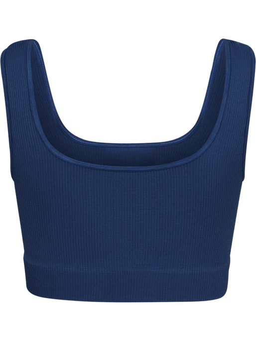 hmlPULSE SEAMLESS RIB BRA, DRESS BLUES hmlPULSE SEAMLESS RIB BRA, DRESS BLUES, packshot